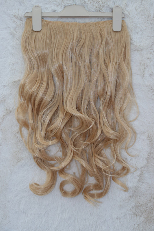 20" Clip-In Curly Extension 1 Piece - Champaign Blonde