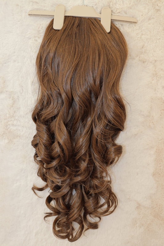 Half Head Extension In Dark Caramel