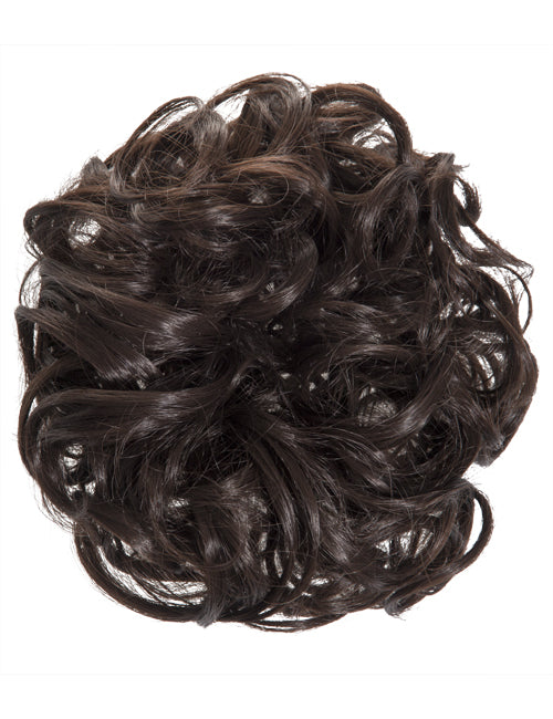 Curly Hair Scrunchies In Dark Brown