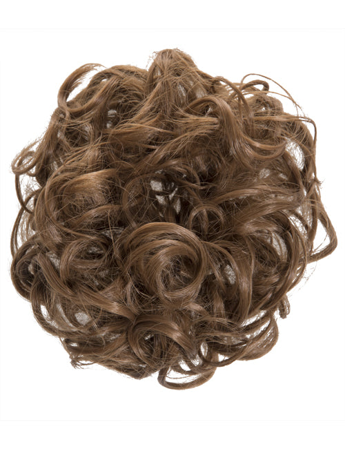 Curly Hair Scrunchies In Golden Brown