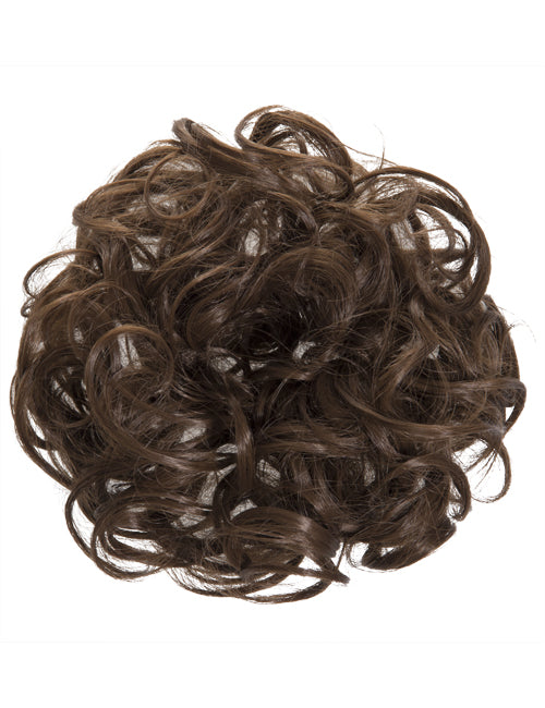 Curly Hair Scrunchies In Chestnut