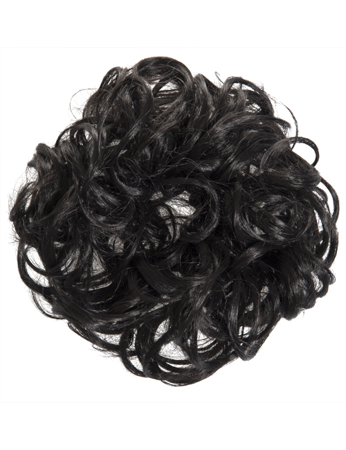 Curly Hair Scrunchies In Black